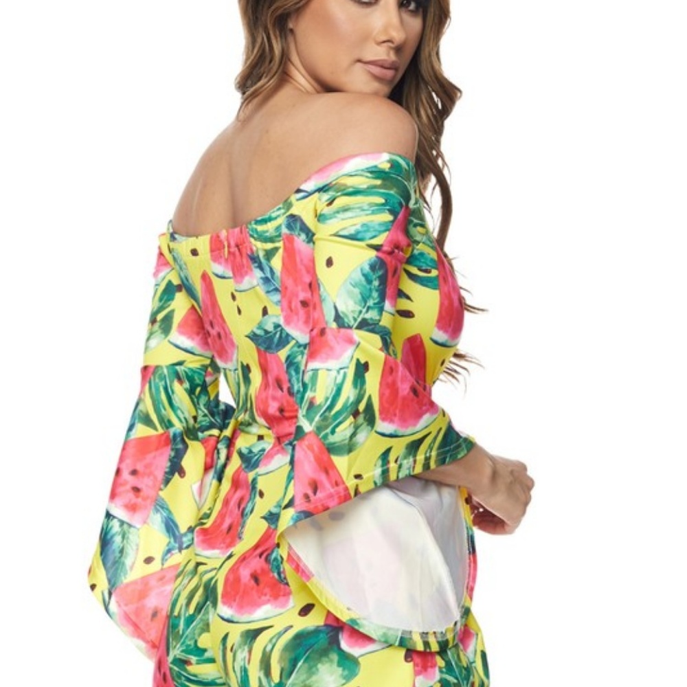 Small left 🍉watermelon romper - Picture 4 of 5